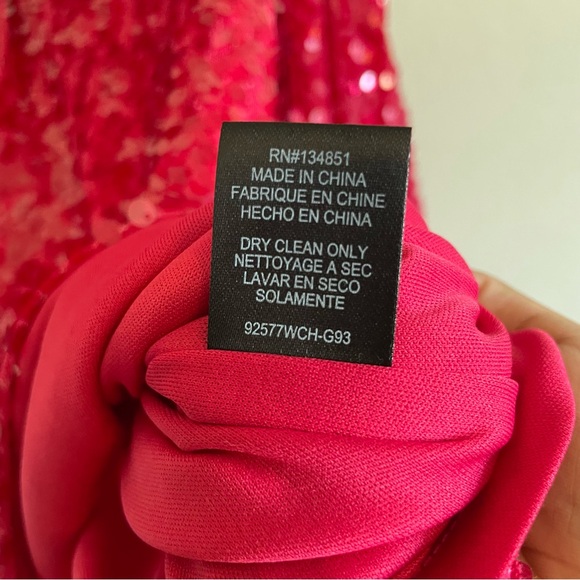 Sequin Mini Dress in Vibrant Pink - Picture 6 of 13